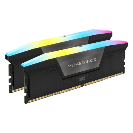 Corsair Vengeance RGB DDR5 32 Go (2 x 16 Go) 6600 MHz CL38 - Noir