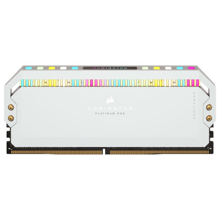 Corsair Dominator Platinum DDR5 RGB 32 Go (2 x 16 Go) 5200 MHz CL40 - Blanc