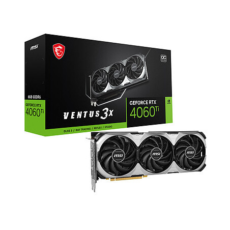 MSI GeForce RTX 4060 Ti VENTUS 3X 8G OC 8 Go