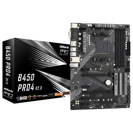 ASRock B450 Pro4 R2.0 (AM4)