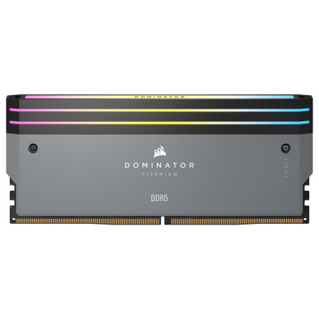 Corsair Dominator Titanium DDR5 RGB 32 Go (2 x 16 Go) 6000 MHz CL30 - Gris