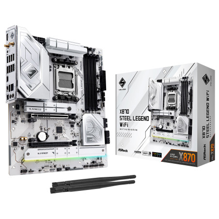 Carte Mère ASRock X870 Steel Legend WiFi (AMD AM5)