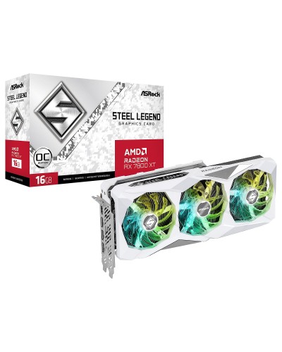 Carte Graphique AMD ASRock Radeon RX 7800 XT Steel Legend OC 16Go