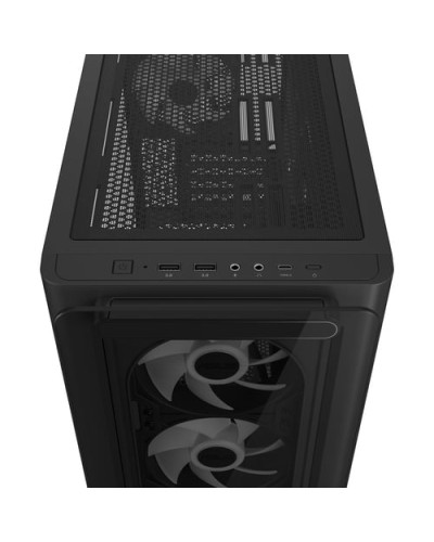 Boitier ASUS A23 PLUS TG ARGB NOIR - MT/SANS ALIM/MATX