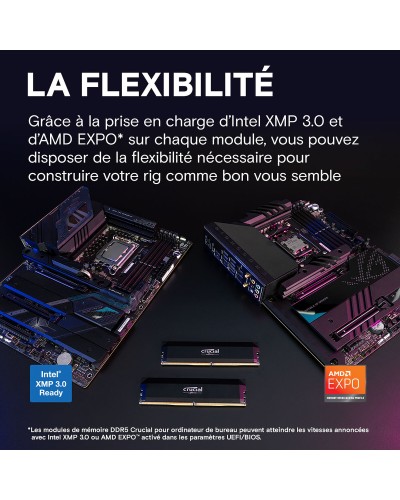 Crucial Pro DDR5 Overclocking 16 Go 6400 MHz CL38