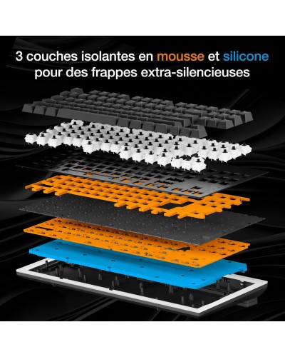 Clavier Gamer mécanique (Silent Linear) be quiet! Dark Mount RGB (Noir)