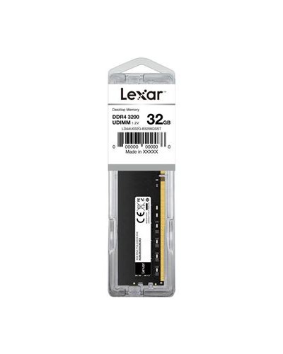 Barrette mémoire 32Go DIMM DDR4 Lexar 3200Mhz (Noir)