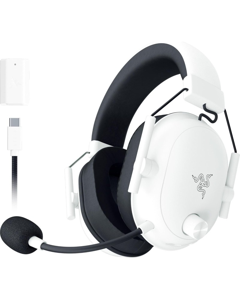 Razer Blackshark V2 Hyperspeed pour PC - Casque de Jeu sans Fil Blanc