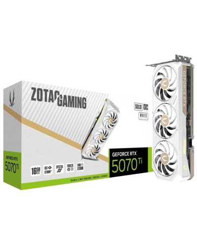 Carte Graphique Zotac Gaming GeForce RTX 5070 Ti Solid Core OC White