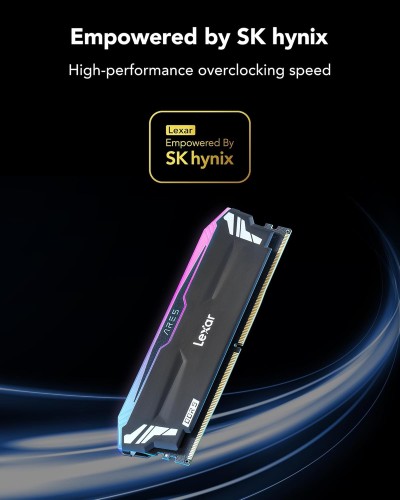 Lexar ARES RGB DDR5 RAM 32Go Kit (16Go x 2) 6800MHz