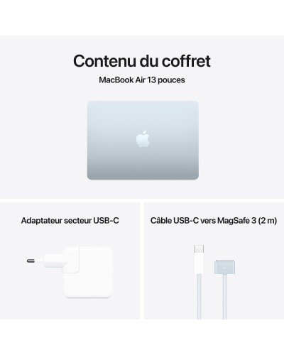 Apple MacBook Air M4 15 pouces (2025) Minuit 16Go/512 Go (MW1M3FN/A)